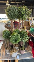 Lot of Faux Decor Plants