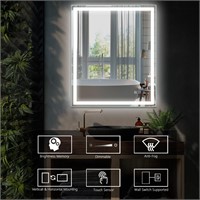 Neutypechic Backlit LED Illum Anti-fog Mirror