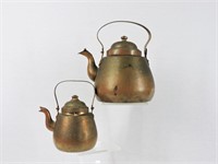 2 pcs Antique Copper Kettles