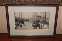 Framed Photo of Salisbury Harbor, circa 1904