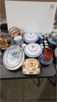 LOT OF ASIAN THEMED DINNERWARE & ACCESSORIES