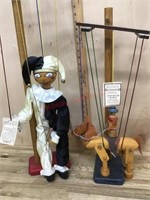 2- Fish River crafted marionettes with stands