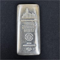 10 oz Fine Silver Bar - Wall Street Mint