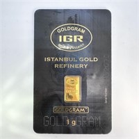 1 gram Fine Gold Bar - IGR