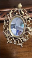 Brass Table Top Easel Mirror