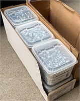 (6) TUBS OF SCREWS 8 X 2 500 PCS PER TUB