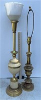 (2) BRASS LAMPS