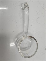 Vintage Clear Glass Scoop flower