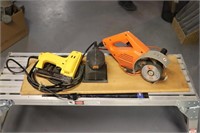 elec stapler, sander, work wheel