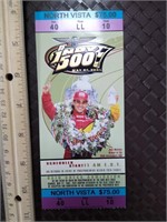 Indy 500 Ticket 85th Race 2001