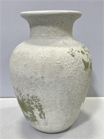 Vintage rustic style ceramic vase 8x5"