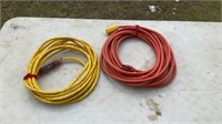 2 Heavy Duty Extension Cords Look To Be 25 And 50