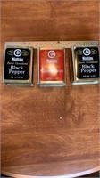 Watkins Black Pepper and Cinnamon Tins