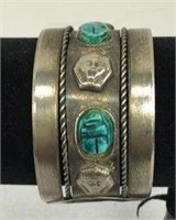 Native American Silver Cuff Bracelet