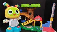LITTLE PEOPLE TREE TOY + FIHSER PRICE ROBOT TOY