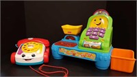 FISHER PRICE CASH REGISTER + FISHER PRICE PHONE