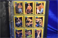 12 Pages of WCW Wrestling Cards in Loose Leaf