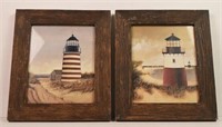 Pair of Framed Prints - Lighthouses