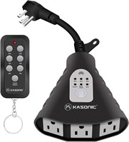 NEW Outdoor Light Timer Outlet w/Remote Control