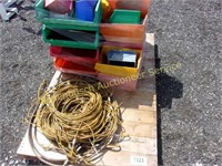 Pallet Of Storage Bins And Security Cable
