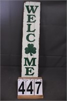 Wood Welcome Sign 31.5" X 6.75"