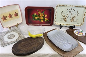 Serving Platters, Trays & TV Trays