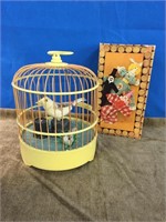 Wooden Dolly Clothespin Kit & Singing Bird In Cage