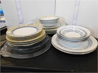 LOT PLATES AND SERVING DISHES