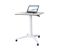 CARTMAY Mobile Standing Desk,Pneumatic Height Adju