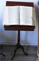 Lot #2029 - Mahogany bible/dictionary stand with