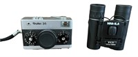 Rollie 35mm Camera and NRA -ILA Binoculars