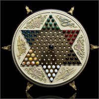 Franklin Mint Vintage Chinese Checkers w/ Marbles