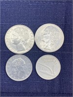 Italian coin lot 1957 1959 1954 1960