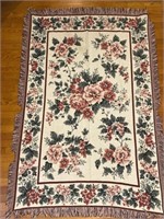 Floral tapestry blanket