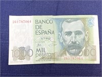 1979 Spanish paper note money