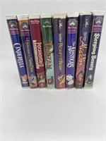 Vintage Walt Disney VHS "8" Movies