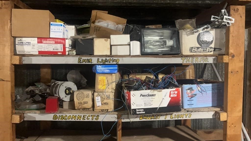 Lot of electrical supplies