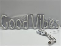 Good Vibes Neon LED Sign - Blue