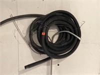 Black plastic drainage hose