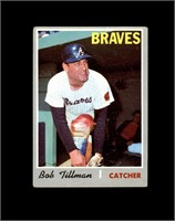 1970 Topps #668 Bob Tillman VG to VG-EX+