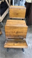 2 ANTIQUE SCHOOL DESKS