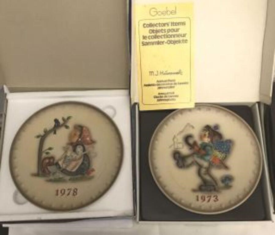 Hummel Wall Hanger Plates, collector series from