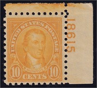 US Stamps #591 Mint LH, CV $40