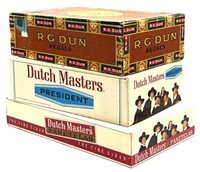 (3) Vintage Cigar Boxes Including Dutch Masters,