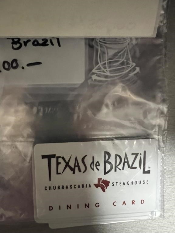 Texas De Brazil $50.00x 2 = $ 100.00