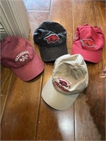 Arkansas Razorback baseball caps