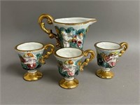 Collection of Capodimonte Demi Tasse and Jug