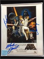 Multi-Autographed Star Wars Cast Promo 8x10 W/