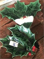 Ceramic Holly dishes