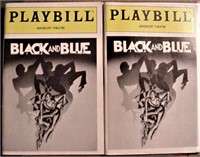 Minskoff Theatre "Black and Blue" 2 Playbills"